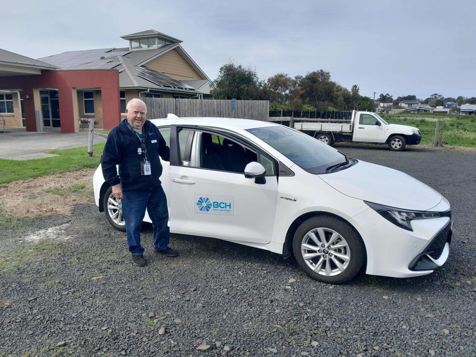 Volunteer Transport Driver Geoff Brown.